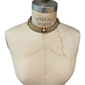 M & J Hansen Designs - Vintage Hand Beaded Collar